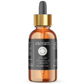 Klassiek zwart cosmetica druppelaar flesetiket etiket