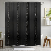 Klassiek zwart douchegordijn