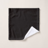 Klassiek zwart en wit bad handdoek (Wasdoekje)