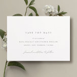 Klassiek zwart en wit | Elegante minimale bruiloft Save The Date<br><div class="desc">Elegant zwart-wit bewaart de datumkaarten met een minimalistisch design. "Formele uitnodiging om te volgen" is geschreven in kalligrafie script.</div>