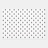 Klassiek zwart en wit Halloween Inpakpapier Vel (Voorkant 2)