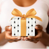 Klassiek zwart en wit Halloween Inpakpapier Vel