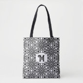 Klassiek zwart en wit tote bag (Voorkant)