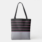 Klassiek zwart en zilver tote bag (Achterkant)