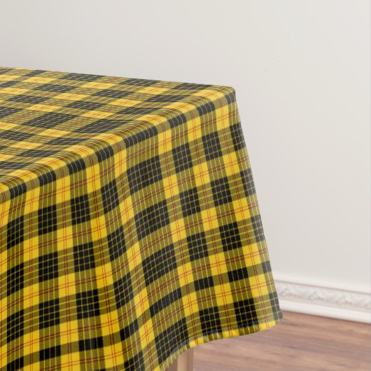 Klassiek Zwart Geel Plaid Tafelkleed (Voorbeeld)