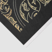 Klassiek zwart & goud sierweefselpapier tissuepapier (Detail)