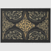 Klassiek zwart & goud sierweefselpapier tissuepapier (Voorkant)