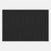Klassiek zwart grijs herringbone patroon inpakpapier vel (Voorkant 2)
