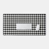 Klassiek zwart houndstooth patroon bureaumat (Keyboard & Muis)