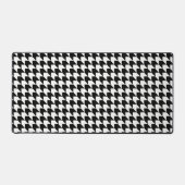 Klassiek zwart houndstooth patroon bureaumat (Voorkant)