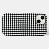 Klassiek zwart houndstooth patroon Case-Mate iPhone case (Achterkant (horizontaal))