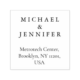 Klassiek zwart inkt ontwerp Eenvoudig Zelfinktende Stempel