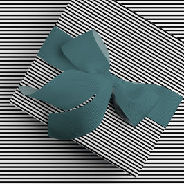 Klassiek zwart krijtstreep patroon wrapping papier