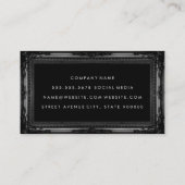 Klassiek zwart Lijst Visitekaartje (Achterkant)