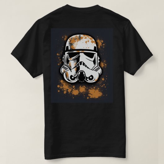 Klassiek zwart Mannen T-shirt (Design achterkant)