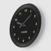 Klassiek zwart met goud grote klok (Hoek)