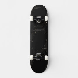 Klassiek zwart persoonlijk skateboard