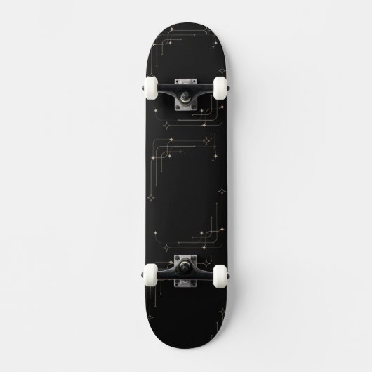 Klassiek zwart persoonlijk skateboard (Voorkant)