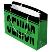 Klassiek zwart Senior custom Groot Cadeauzakje (Achterkant Gekanteld)