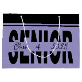 Klassiek zwart Senior custom Groot Cadeauzakje (Achterkant)