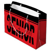 Klassiek zwart Senior custom Groot Cadeauzakje (Achterkant Gekanteld)