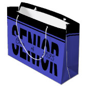 Klassiek zwart Senior custom Groot Cadeauzakje (Achterkant Gekanteld)