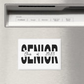 Klassiek zwart Senior custom Magneet (Insitu (Vaatwasser))