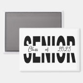 Klassiek zwart Senior custom Magneet (Voorkant / Achterkant)