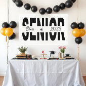 Klassiek zwart Senior custom Spandoek