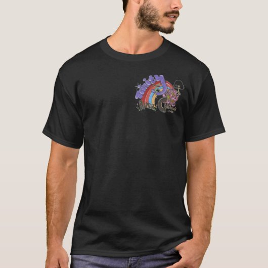 Klassiek zwart t-shirt (Voorkant)