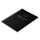 Klassiek zwart vastgoed notitieboek (Linkerzijde)