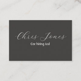 Klassiek zwart Visitekaartje