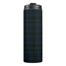 Klassiek zwart Watch-tartan donkergroen marineblau