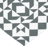 Klassiek zwart-wit blokpatroon korte tafelloper (Hoek)