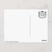 Klassiek zwart-wit Briefkaart (Achterkant)