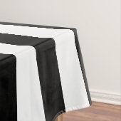 Klassiek zwart & wit cabana streep monogram tafelkleed (Voorbeeld)