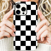 Klassiek zwart-wit dambordpatroon Case-Mate iPhone case