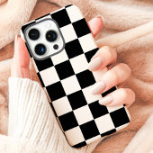 Klassiek zwart-wit dambordpatroon Case-Mate iPhone case