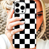 Klassiek zwart-wit dambordpatroon Case-Mate iPhone case