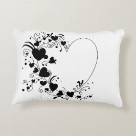 Klassiek zwart-wit decoratief kussen