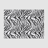 Klassiek zwart wit dier zebra patroon tissuepapier (Voorkant)