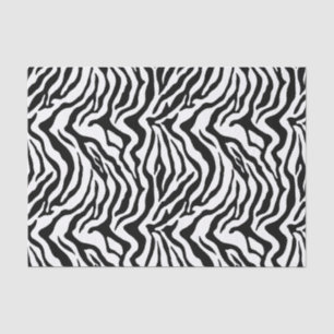 Klassiek zwart wit dier zebra patroon tissuepapier