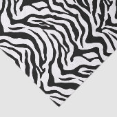 Klassiek zwart wit dier zebra patroon tissuepapier (Detail)