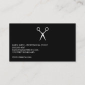 Klassiek zwart wit / Draperie achtergrond Visitekaartje (Achterkant)