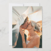 Klassiek zwart-wit elegant Vrijgezellenfeest Kaart (Achterkant)