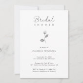 Klassiek zwart-wit elegant Vrijgezellenfeest Kaart (Voorkant)