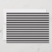 Klassiek zwart-wit elegante scriptuur bruiloft save the date (Achterkant)