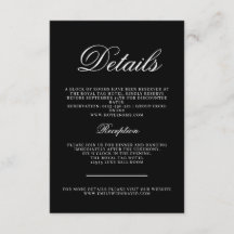 Klassiek zwart-wit Elegantie Calligrafisch