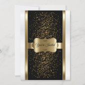 Klassiek zwart, wit en goud kaart (Voorkant)