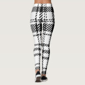 Klassiek zwart-wit geplakt leggings (Achterkant)